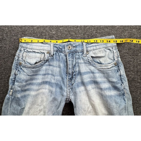 BKE Buckle Carter Straight Mens 30S 30X30 Thick Stitch Stretch Blue Denim Jeans - Picture 4 of 16